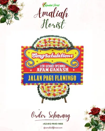 Bunga Papan Congratulation di Munduk Temu